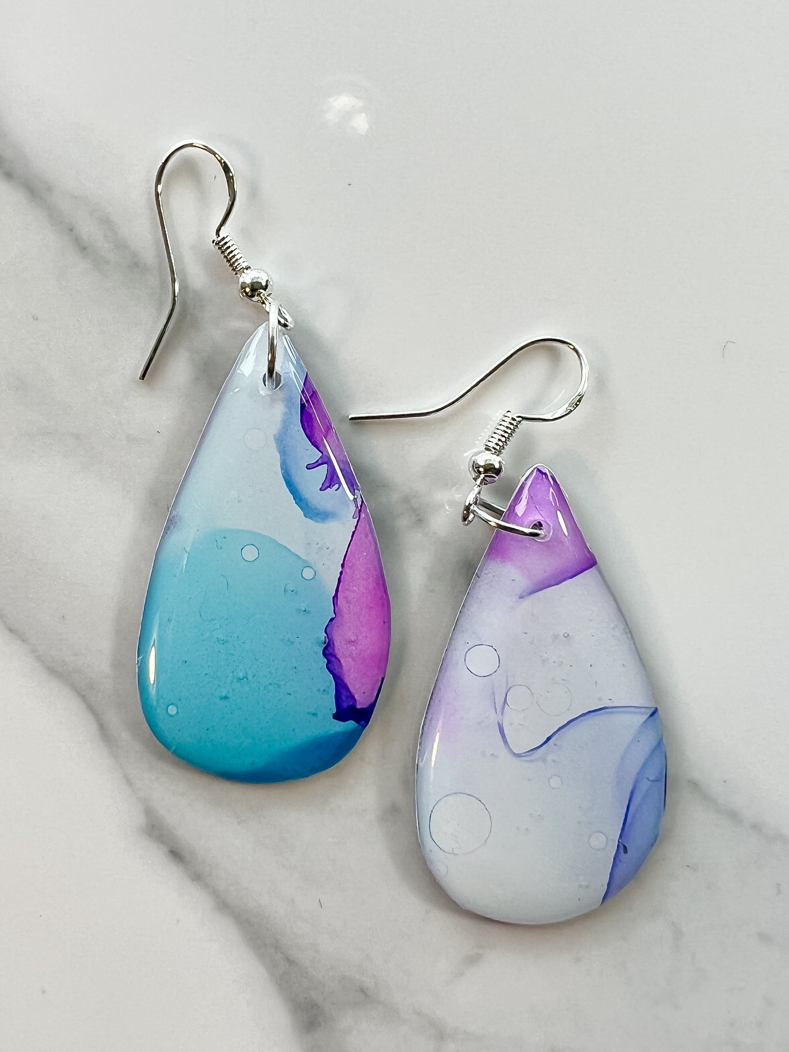 Sunset & Twilight Collection: Alcohol Ink Earrings