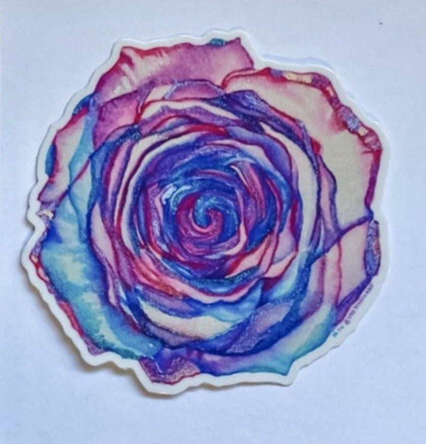 Cotton Candy Rose Sticker