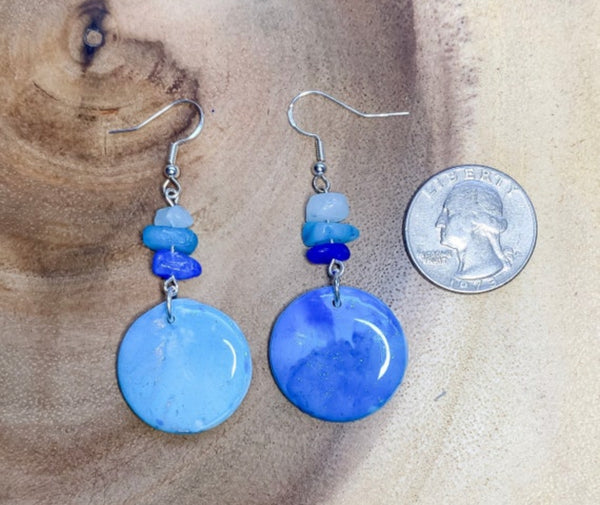 Daydreaming Blue Quartz Dangles