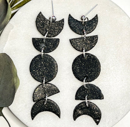 Moon Phase Statement Earrings