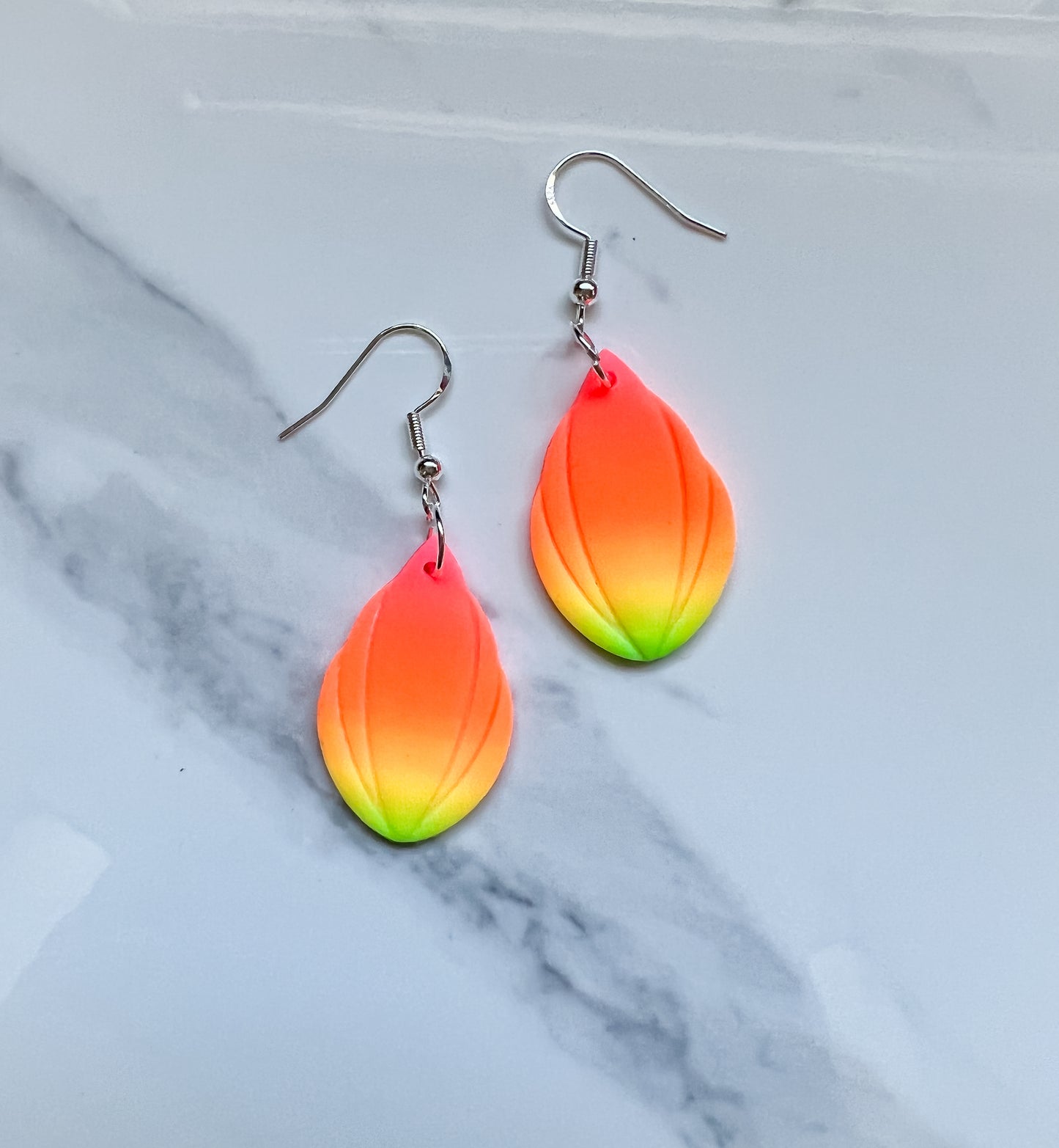 Neon Rainbow Deco Drop Earrings