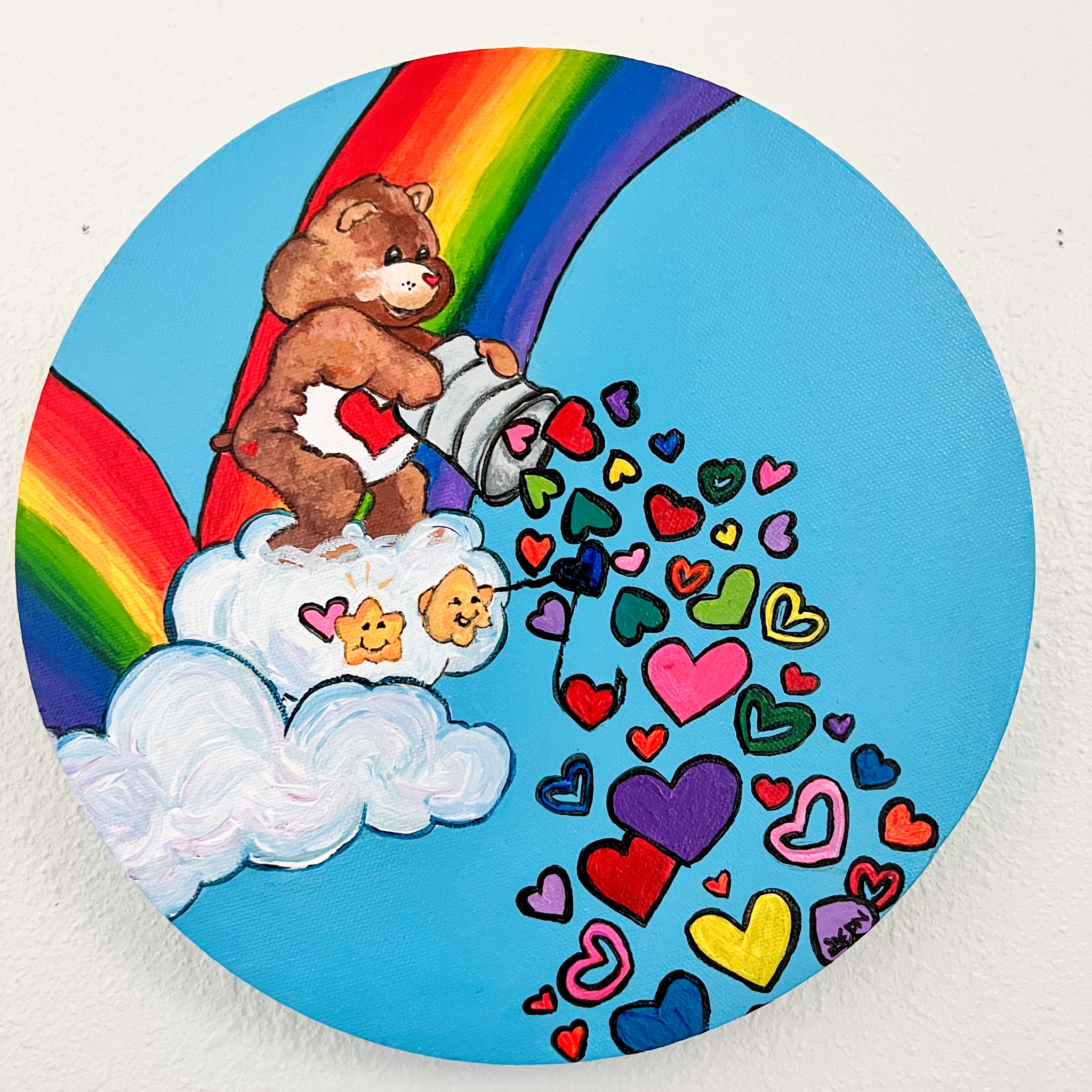 Care Bear Inspired Painting