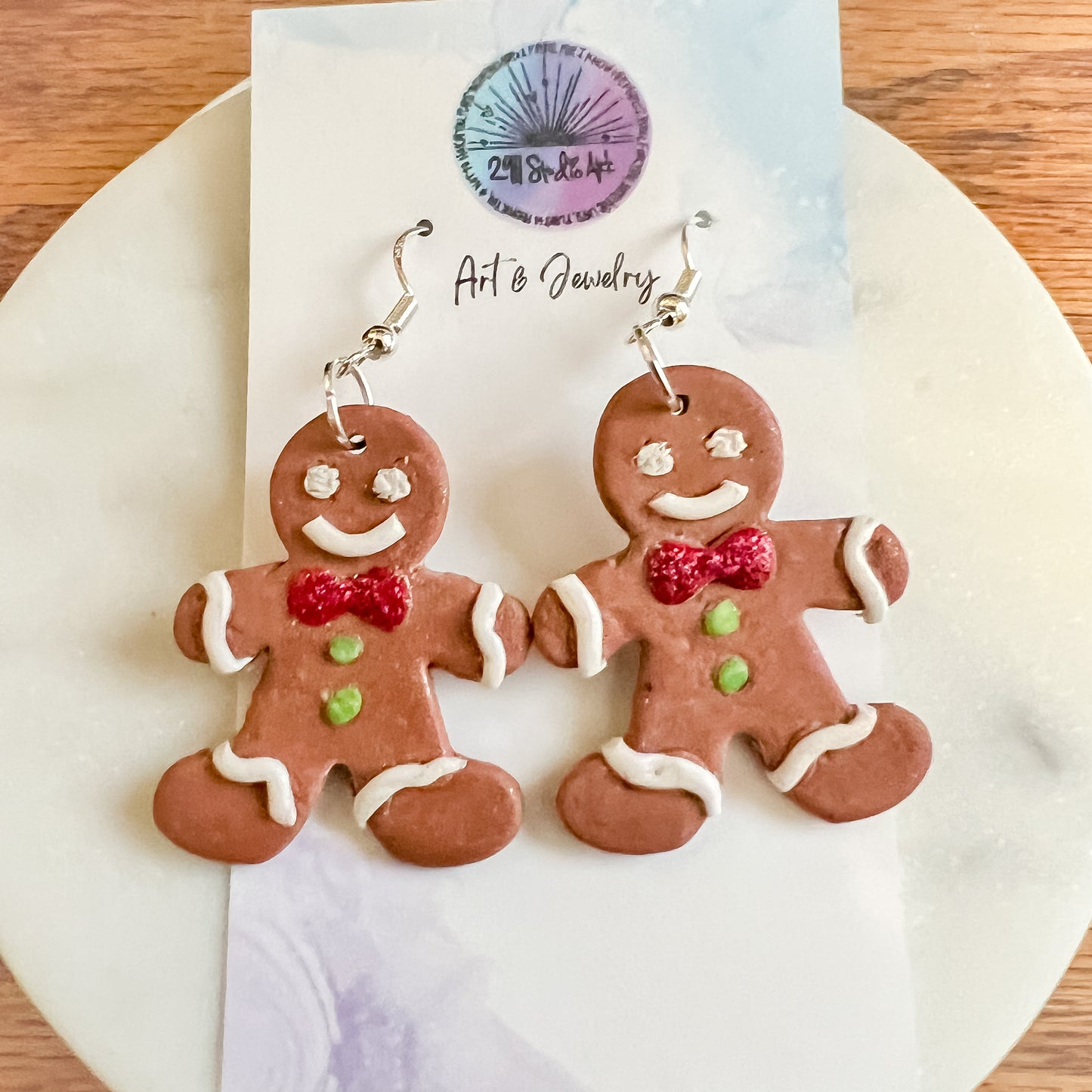 Christmas Clay Earrings