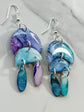 Sunset & Twilight: Moonbow Drops & Moon Phase Earrings (Silver)