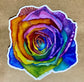 Rainbow Rose Sticker