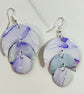 Sunset & Twilight: Moonbow Drops & Moon Phase Earrings (Silver)